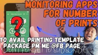 NUMBER OF PRINTS DAILY MONITORING APPLICATION MERON BA ? | PRINTING BUSINESS GUIDE (NO.307)