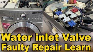 washing machine water inlet valve faulty how repair how check solenoid valve learn