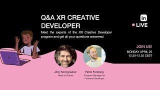 XR Creative Developer | Q&A Session | Hyper Island Sweden