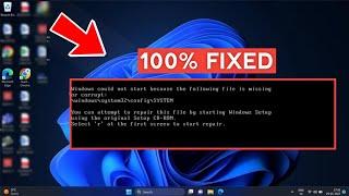 Windows\System32\Config\System Missing or Corrupt Fix (EASY)