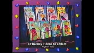 Barney Videos Promo UK VHS 2:12 Video of Barneys