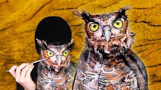 Creating A Great horned owl illusion 