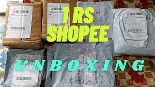 Shopee Unboxing| Shopee 1 rs sale Unboxing