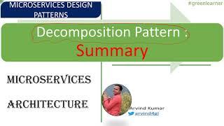 Decomposition Pattern: Summary || Microservices Design Patterns