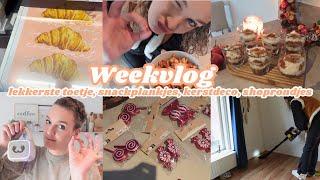 LEKKER TOETJE, SHOPRONDJE ACTION, SAMEN POETSEN, APPELMOES MAKEN | Weekvlog | Zeg maar Fem