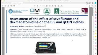 #7 - Assessment of the effect of sevoflurane and dexmedetomidine on the BIS..Gabriel Garcia-Hernando