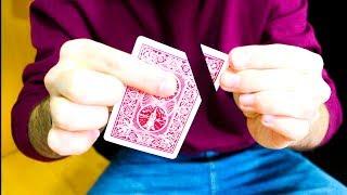 Torn & Restored Corner - Amazing, VISUAL Card Trick - TUTORIAL