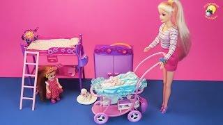 Беременная кукла с коляской и щенком. Игровой набор / Pregnant doll with a puppy. Game set for girls