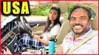 First Time Driving in AMERICA ( Indians In USA ) || LIFESTYLE of DESI  NRI English Vlogger