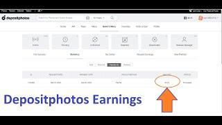 My Earnings from Depositphotos