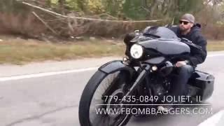 F Bomb Baggers Harley Big Wheel Custom Baggers Out Cruising