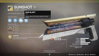 How to get the Sunshot in Destiny 2