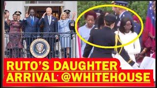 WOW! WATCH HOW PRESIDENT RUTO DAUGHTERS ARRIVED AT WHITE HOUSE AMERICA UNDER MILITARY GUIDE,