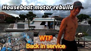 Houseboat motor rebuild....Keep them running until we repower! Houseboat living