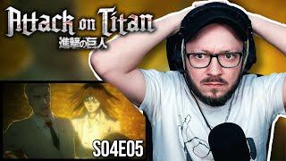 Das ERSTE MAL Attack on Titan 4x05 | "Die Kriegserklärung" | Reaction