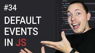 34: How To Prevent Default Events In JavaScript | JavaScript Events | JavaScript Tutorial | mmtuts