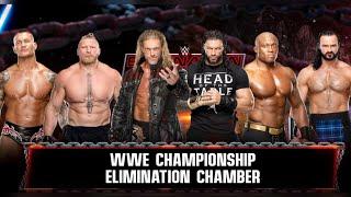 WWE2K22 6- Man Elimination Chamber Match for WWE Championship- Full Gameplay | PS5 4K