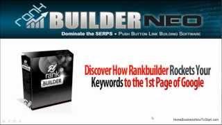 SEO Link Building Software - Rank Builder NEO Review