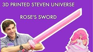 Steven Universe Rose's Sword 3D Printed!