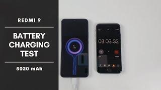 Xiaomi Redmi 9 Battery Charging test 0 % to 100 % | 10W Charger 5020 mAh