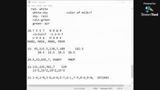 TCS NQT Session 14 - Reasoning Ability