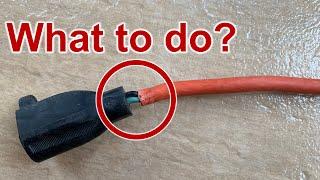 Fix Damaged Extension Cord Plugs; Save $$$ by Repairing it Yourself