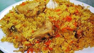 Delicious pilaf with chicken