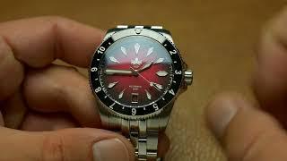 Phoibos Voyager - a gorgeous red dial diver on   a budget!! Unboxing and first impressions