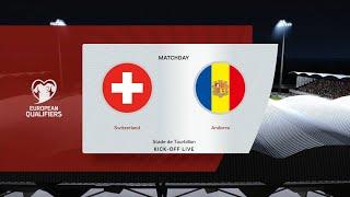 Switzerland vs Andorra | Stade de Tourbillon | European Qualifiers | PES 2021