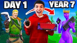 My 7 Year CONTROLLER to KEYBOARD & MOUSE Fortnite Progression... (2017-2024)