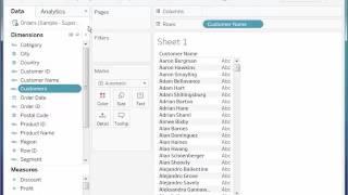 How to rename dimension column and row headers in Tableau