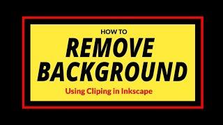 How to remove background using clipping in Inkscape ️