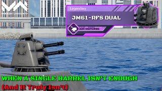 New Japanese double barrel CIWS JM61-RFS Dual Full Test Against All Threats! | Modern Warships