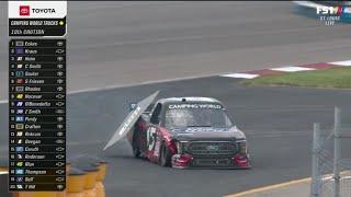 TANNER GRAY CAUTION WITH 2 LAPS TO GO - 2022 TOYOTA 200 NASCAR TRUCK SERIES AT WWT RACEWAY