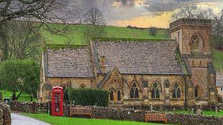 Picturesque English Village under Storm and Heavy Rain |  Cotswolds England Countryside