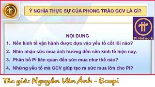 Pi Network: Ý NGHĨA THỰC SỰ CỦA PHONG TRÀO GCV LÀ GÌ? Tác giả: Nguyễn Văn Ánh - Ecopi