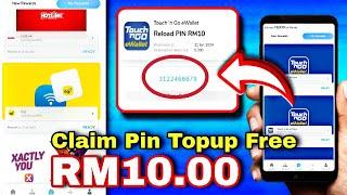 cara claim reload pin topup free RM10 dari touch n go eWallet 2024