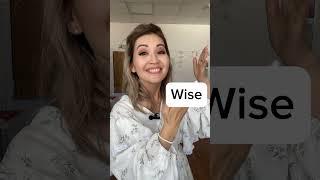 Слово дня Wise/мудрый #английский #englishspeaking #youtubeshorts #learning