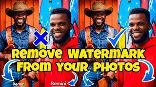 How To Remove Watermark From Your Images Using AI | Erase Logo & Text In Photo | Watermark Remover