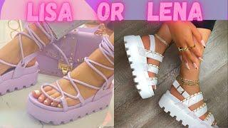 Lisa or Lena shoes #lisaorlena #lisa #lena #chooseyourgift #helena #pinkaleli