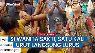 Lagi Viral Ibu Ida Dayak Mirip Ningsih Tinampi, Mengobati Tulang Bengkok Sekali Urut