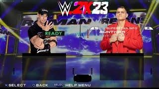 WWE 2K23 PSP / ANDROID / PPSSPP ALL NEW UPDATED ROSTER SHOWCASE