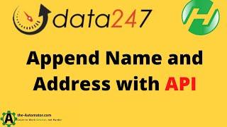 API Tutorial: Append name & address to phone numbers with Data247