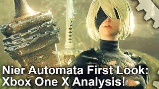 [4K] Nier Automata Xbox One X First Look: Is It Really A 4K Game?