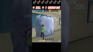 OMG  !! power of grenade  !! #freefire #viral #trending #games4life