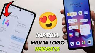 INSTALL MIUI 14 SETTING LOGO & WIDGETS ON MIUI 13 DEVICES 