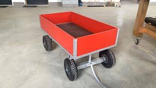 Creative Workshop Cart from STEEL and WOOD / Wagon For Firewood