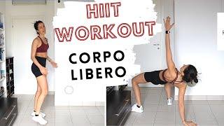 30 min HIIT CARDIO WORKOUT - total body, esercizi spiegati & timer | Silvia Fascians