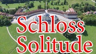 Schloss Solitude Germany. Above Air. Сверху. Замок Solitude в Германии