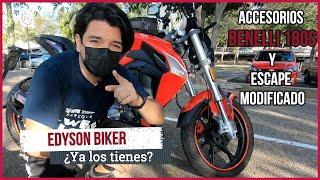 ACCESORIOS BENELLI 180S | ESCAPE MODIFICADO | EDYSON BIKER mx